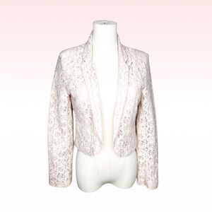 H&M Light Pink Lace Blazer (Sz 6)